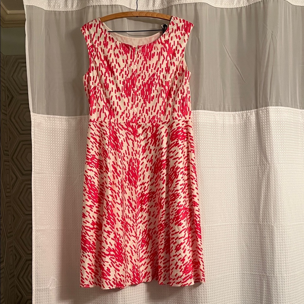 Boden Pink and White Midi Dress - Picture 6 of 7